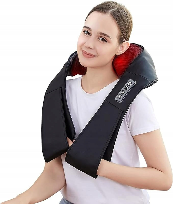 Shiatsu Back Neck Massager Heating 3D H-016 16 Heads