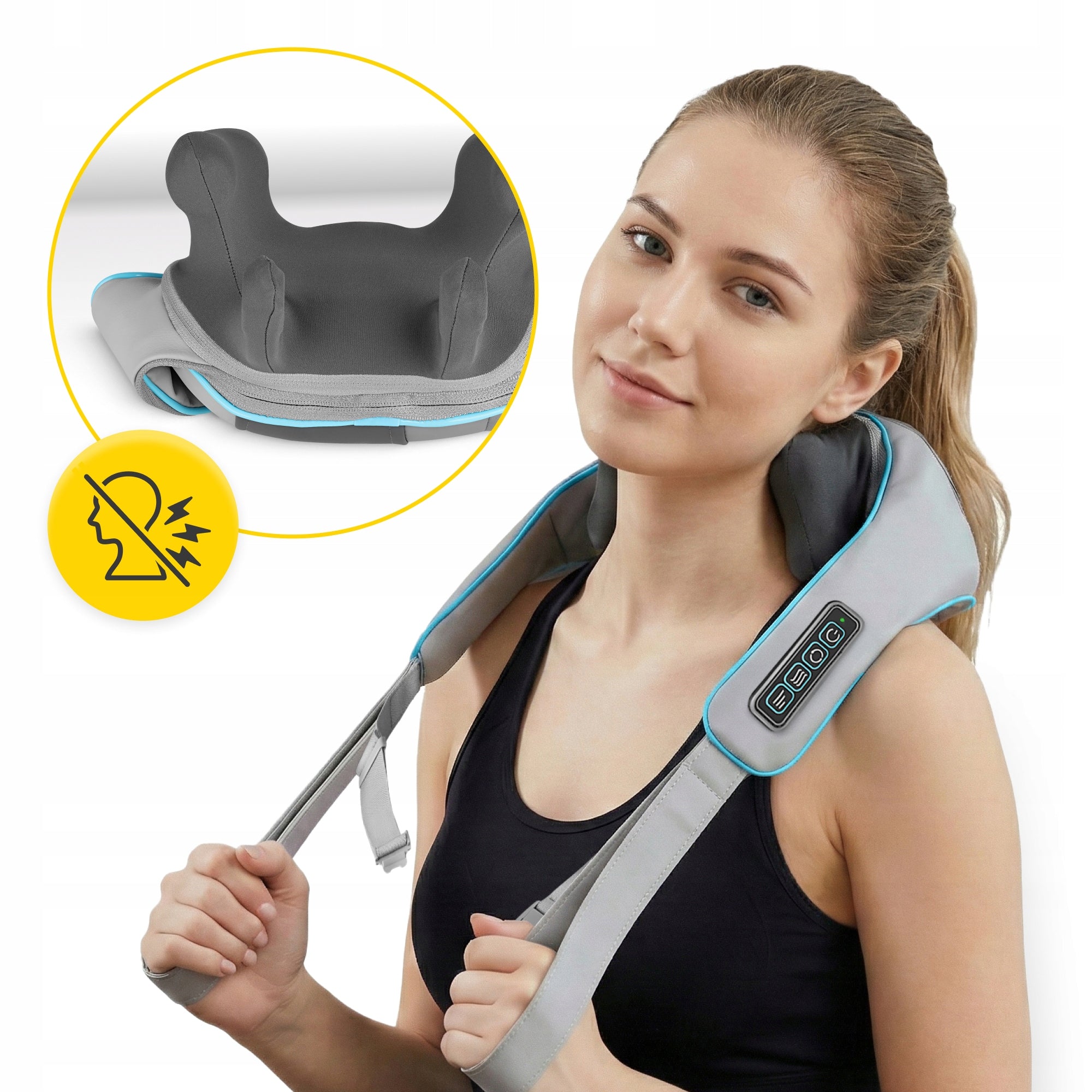 Shiatsu Back Neck Massager Wireless Belt Massage Pillow Medical device no