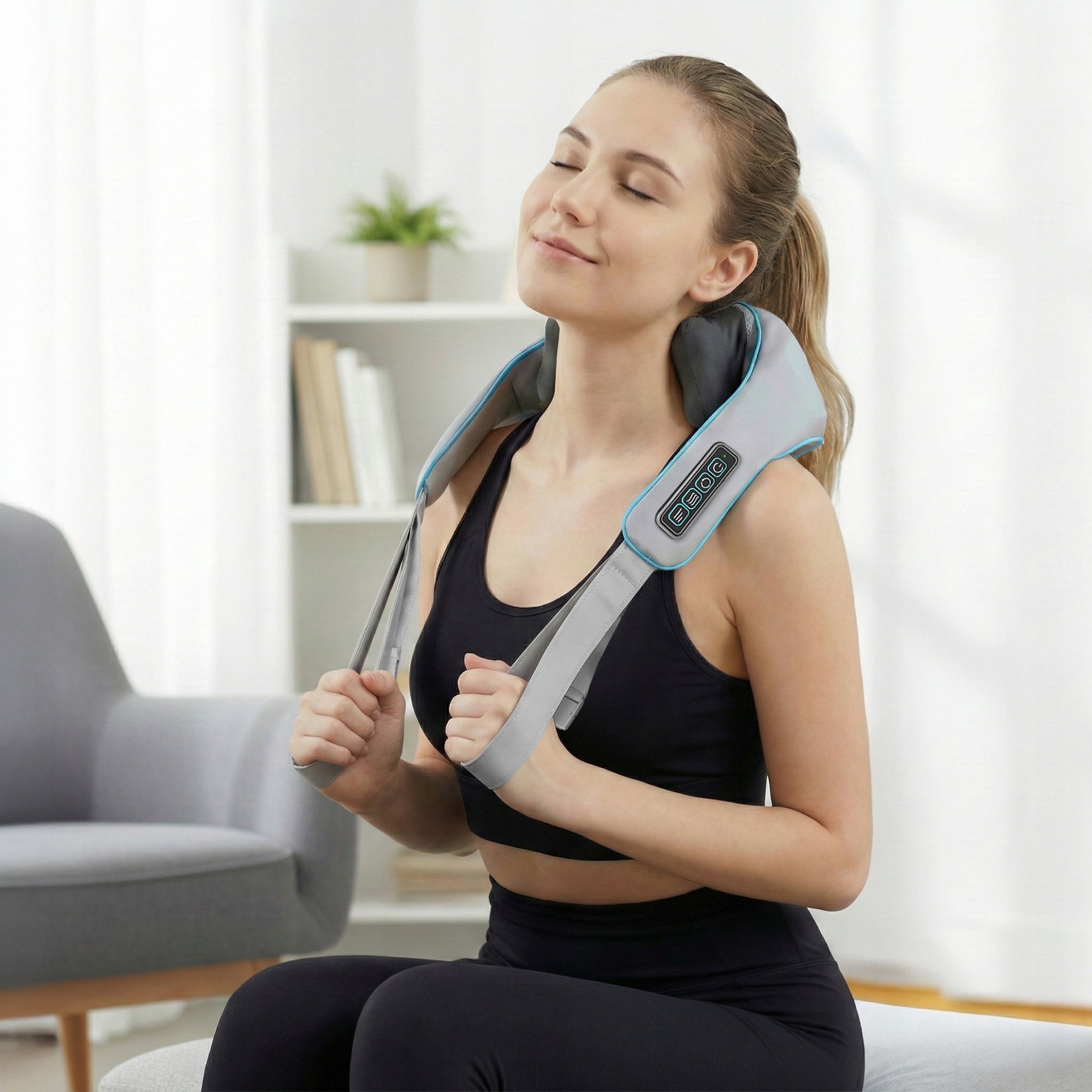 Shiatsu Back Neck Massager Wireless Belt Massage Pillow Packaging status original