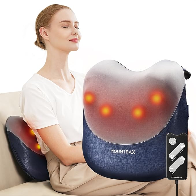 Shiatsu MOUNTRAX Back Massager with Heating Function Massage Pillow