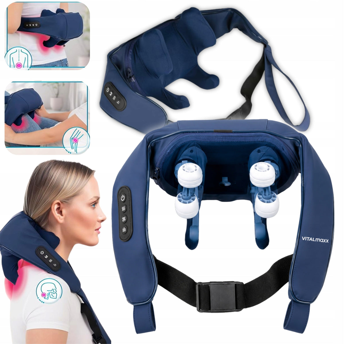 Shiatsu Massager VITALmaxx for Back Shoulder Neck Leg Heating MASSAGE