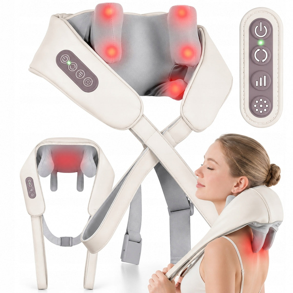 Shiatsu Massager for Back Neck Warming Elegant Collar