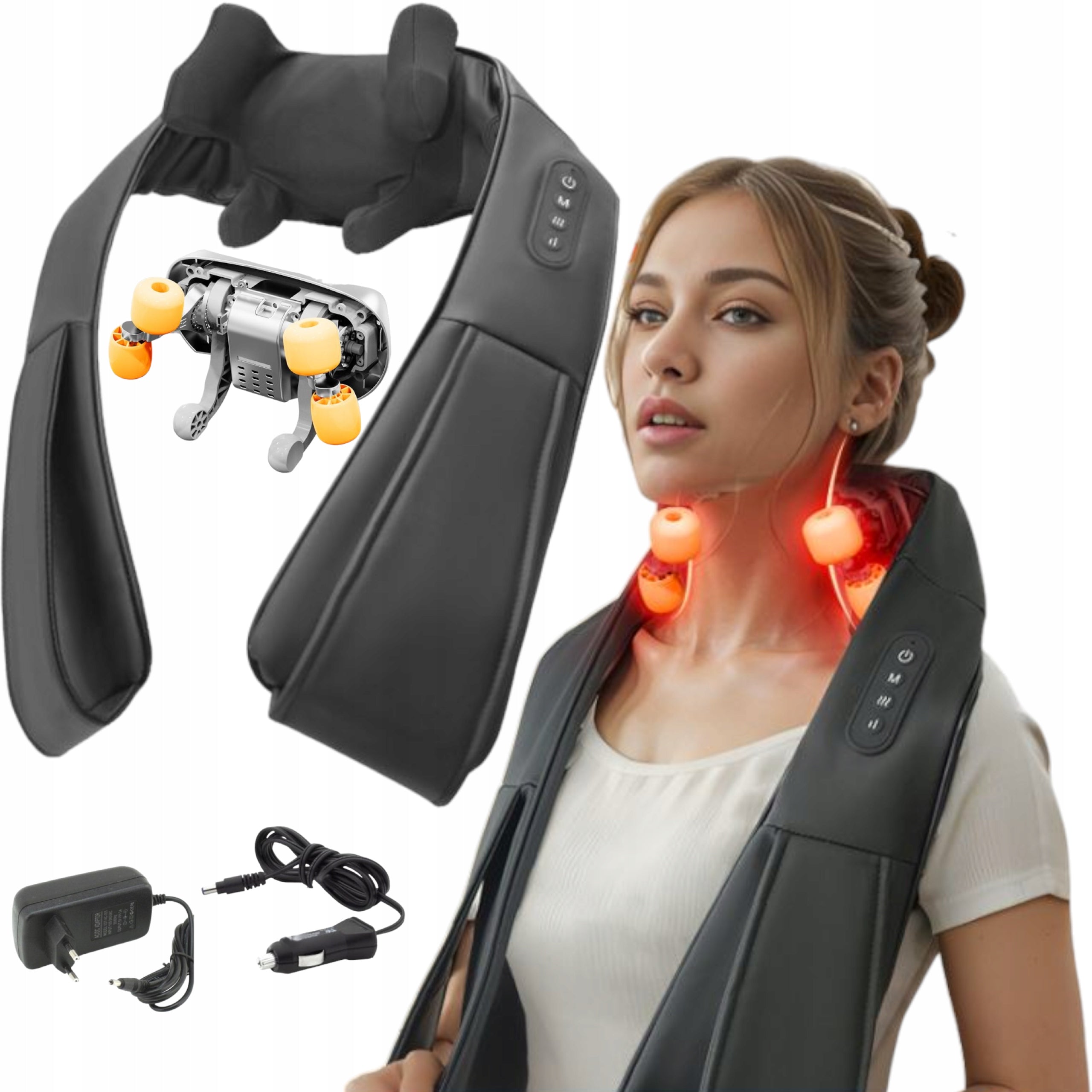 Shiatsu Neck Back Massager Massage Belt Massage Pillow