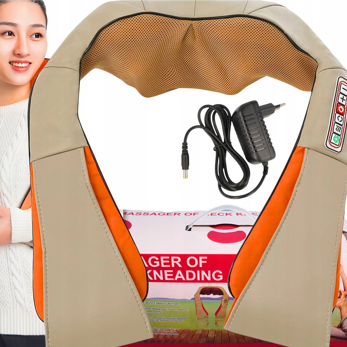 Shiatsu massage belt neck massager back neck + heating function