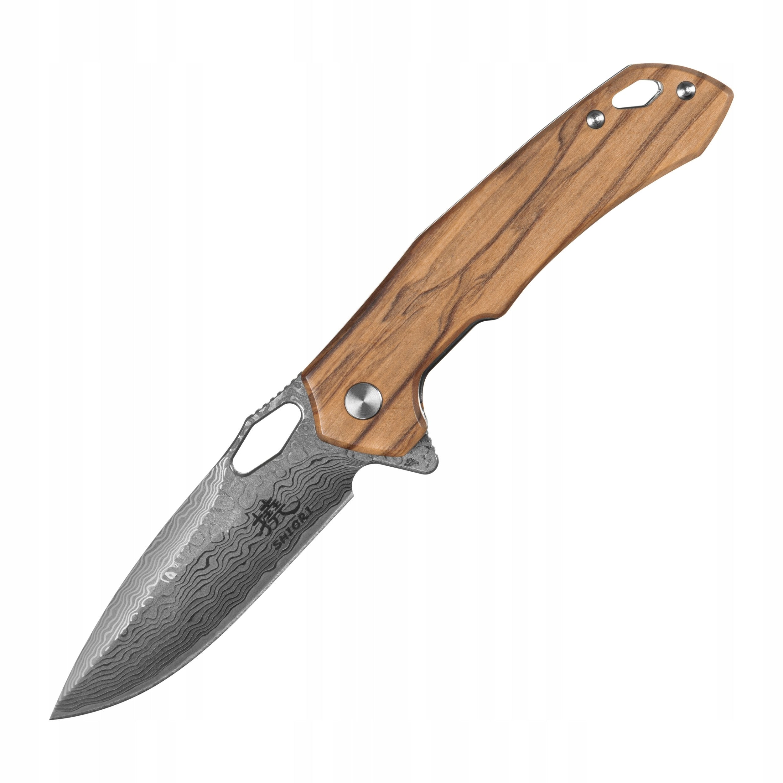 Shiori Oribu No-Shi - hunting knife with the soul of nature made of Damascus steel Brand Shiori