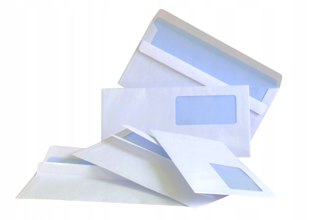 Shipment envelope DL 110x220 SK WHITE Window 1000 Pieces