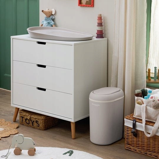 Shnuggle Eco-Touch Taupe Diaper Basket Manufacturer code SHN-NBN-TPE