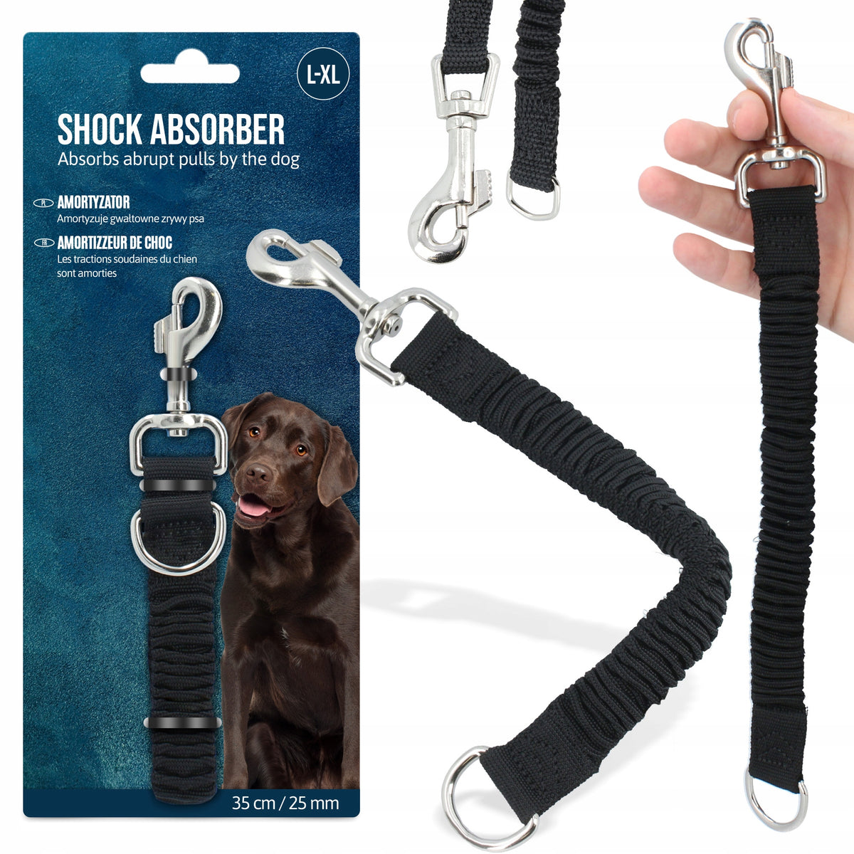 Shock Absorber Lanyards Running Training L-XL Pulling Big Dog 35cm Power 0D