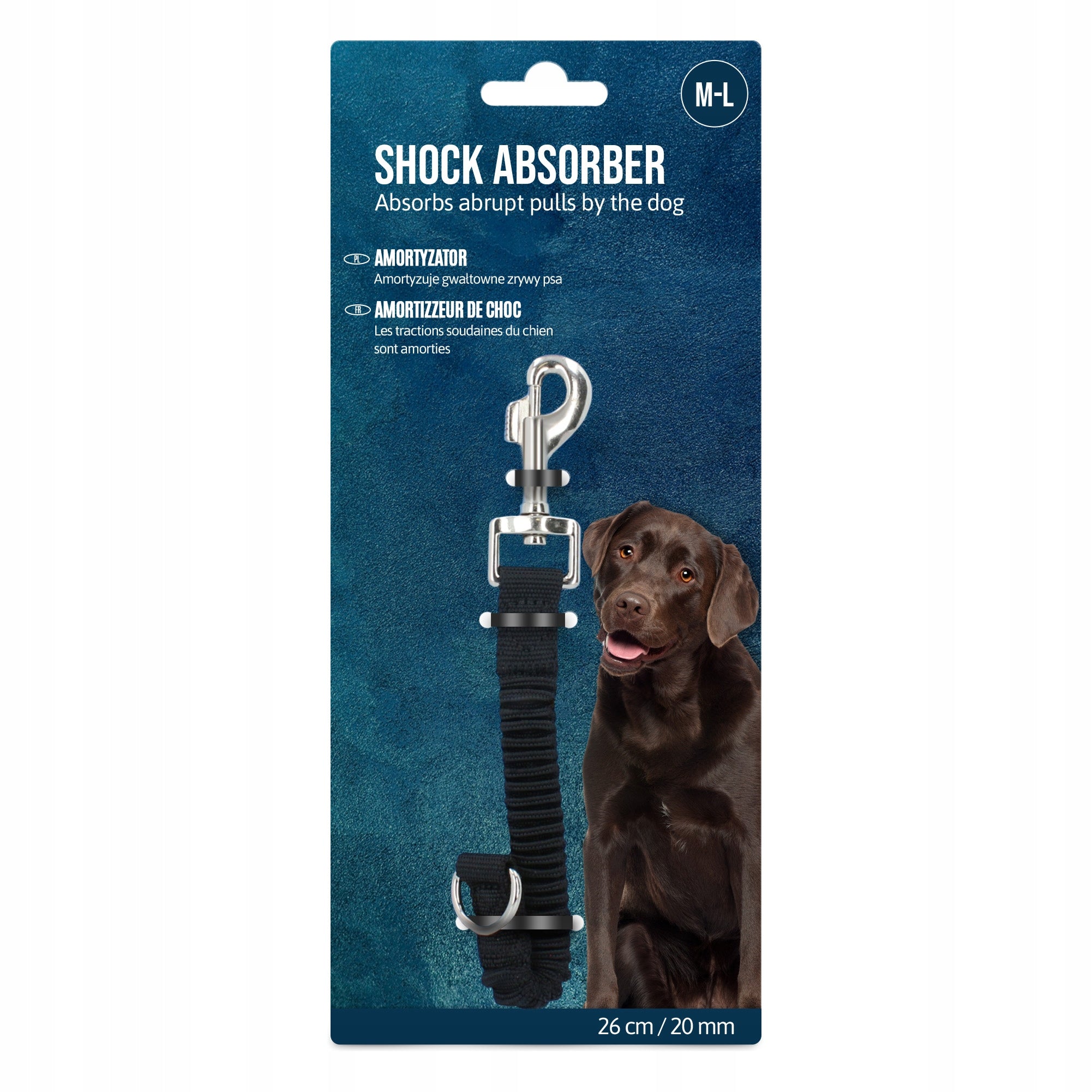 Shock Absorber Lanyards Running Training M Pulling Medium Dog 26cm Power 0D Maximum leash length 0.44 m