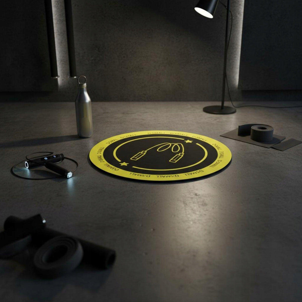 Shock Absorbing Exercise Pad Non Slip Fitness Mat Round Jump Clover 125CM Packaging status original