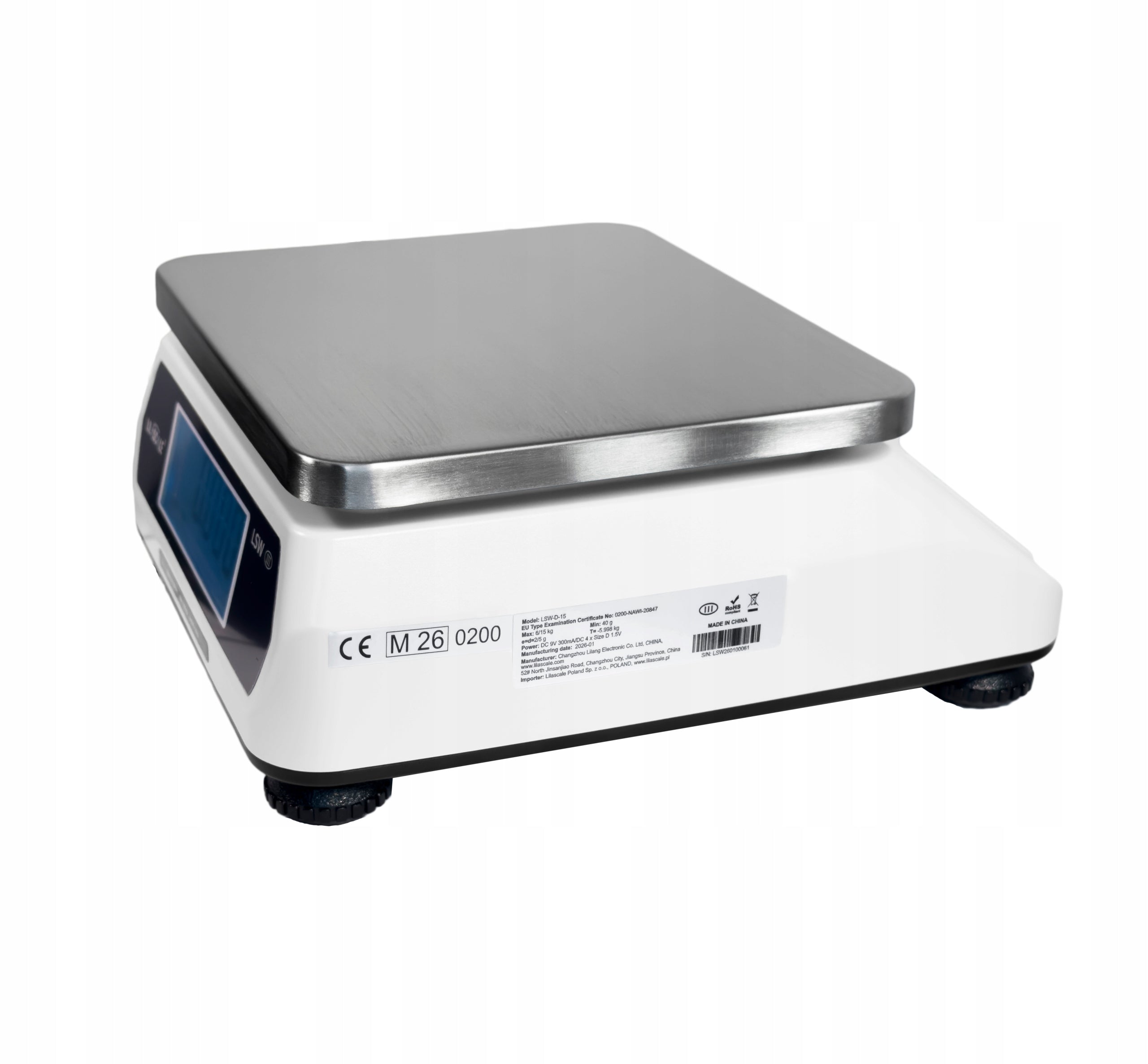 Shop Weight Lilascale LSW-D-15 15kg LEGALIZATION 2/5g Manufacturer code LSW-D-15
