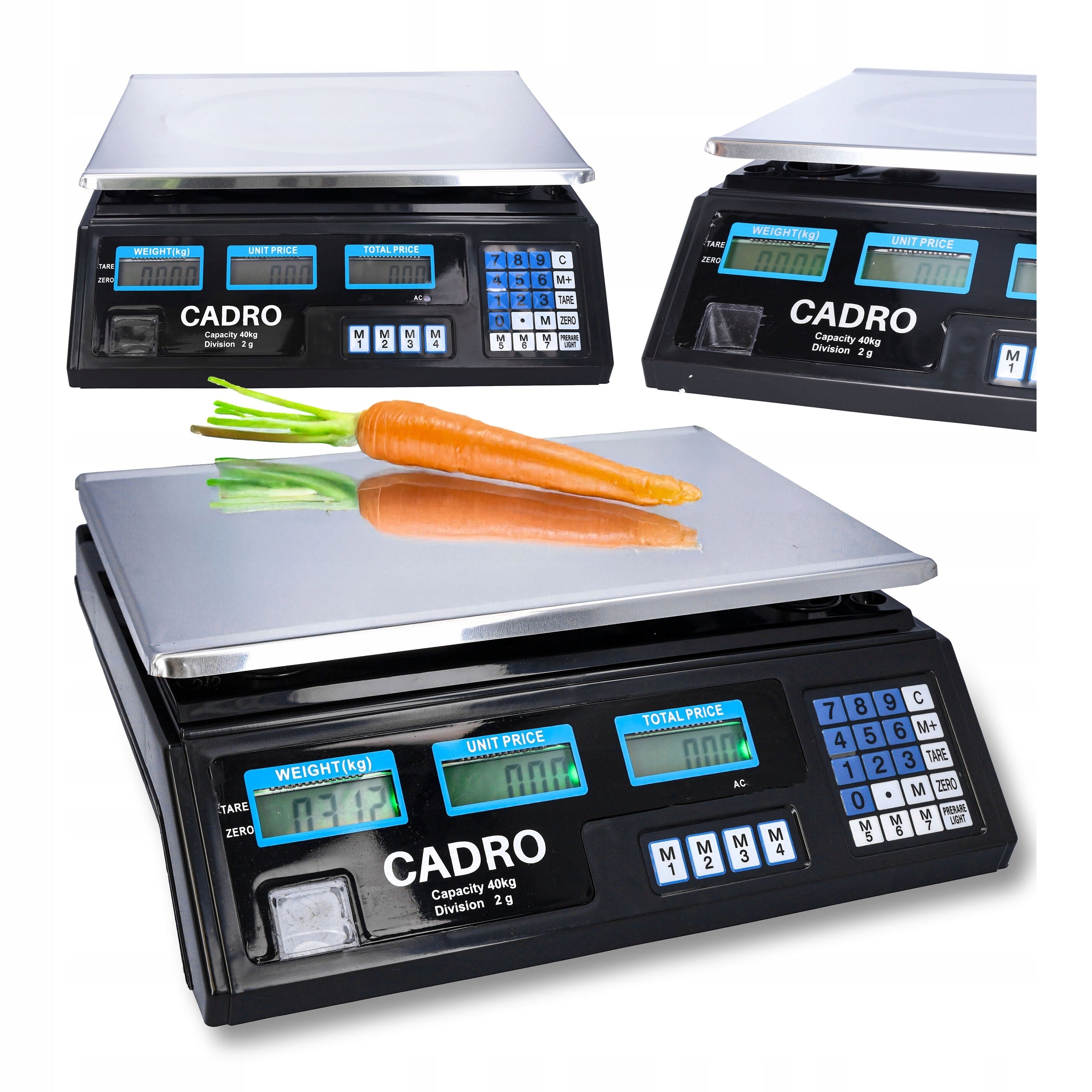 Shop scale 40kg/5g LCD electronic calculation storage