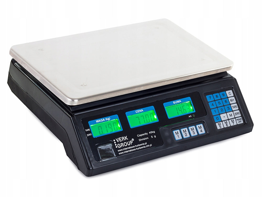 Shop scale electronic calculation 40kg pl Brand Verk Group