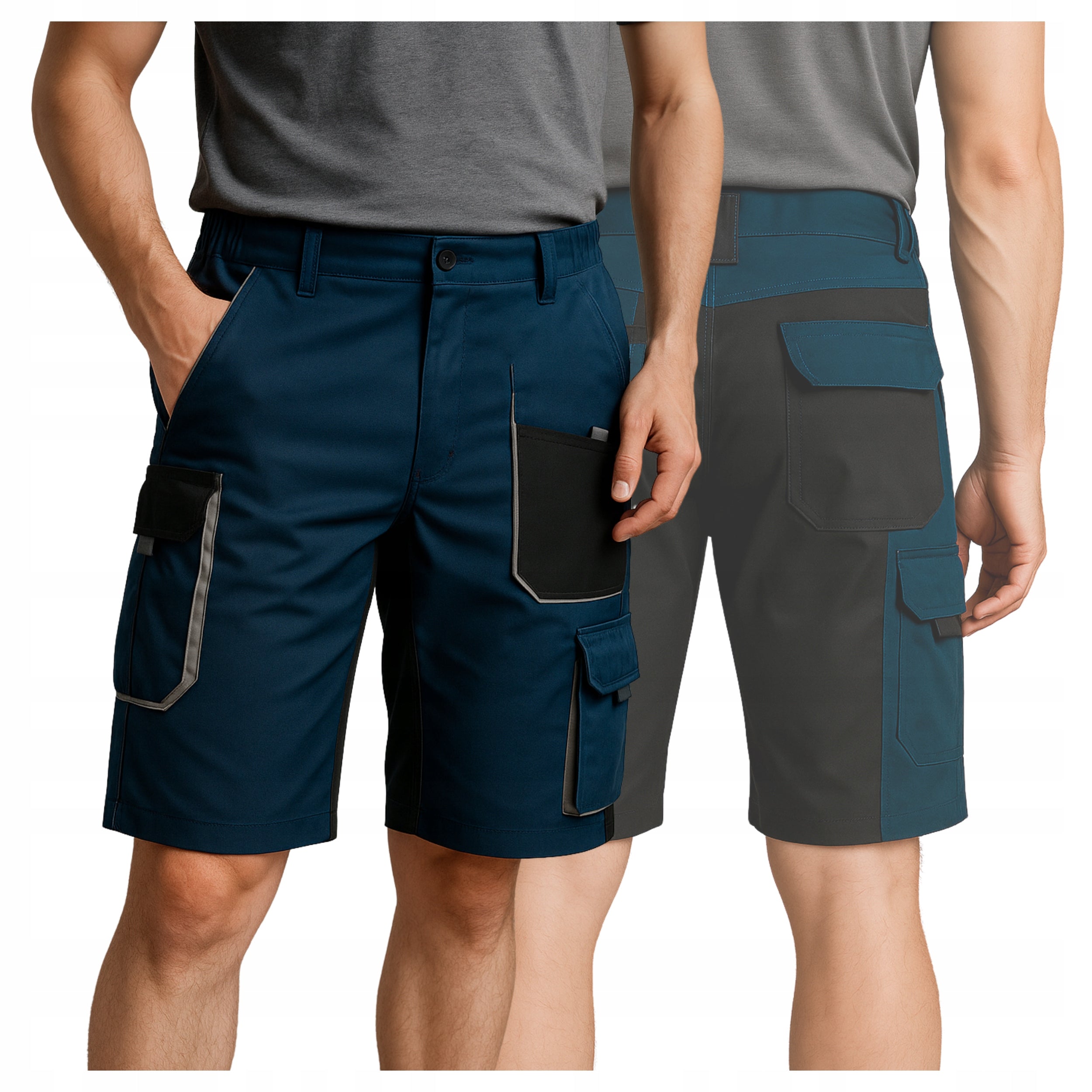 Short Pants WORK SHORTS Men's Shorts Elastic STRETCH STRONG HEALTH AND SAFETY