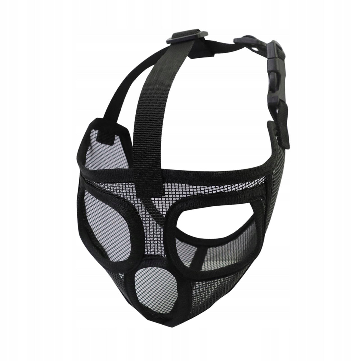 Short Snout ,Adjustable Mask Dogs Muzzles,Anti Biting And Full Mesh Black M Packaging status original