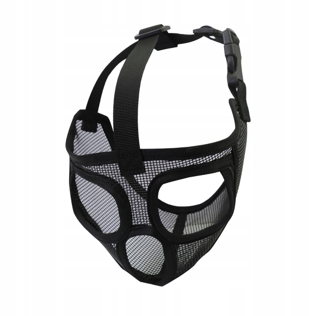 Short Snout ,Adjustable Mask Dogs Muzzles,Anti Biting And Full Mesh Black M