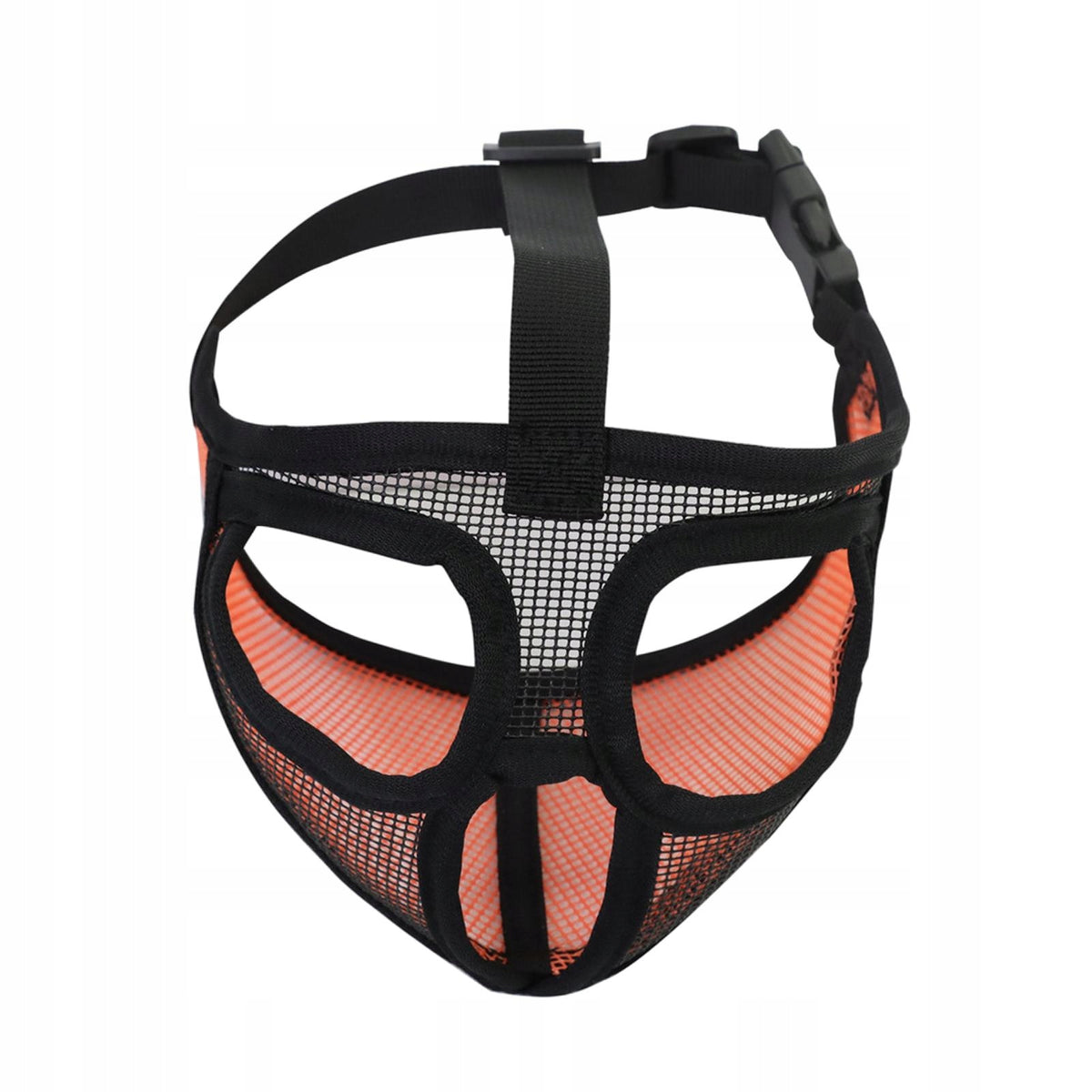 Short Snout Dog Muzzles Adjustable Muzzle for Anti Full Mesh Orange L Packaging status original
