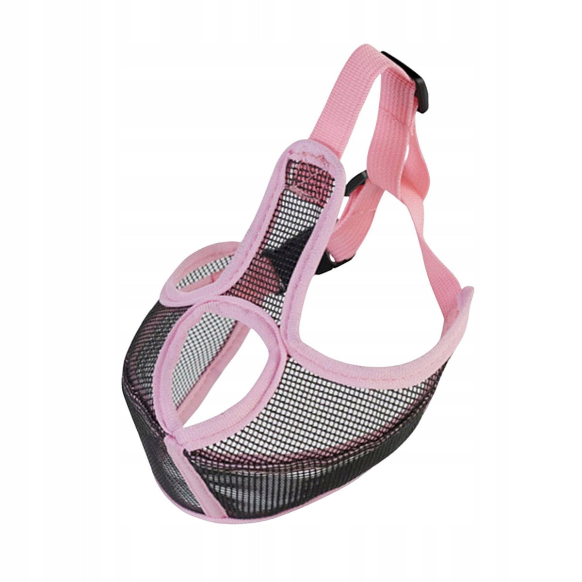Short Snout Muzzle, Dog Mask Adjustable Mesh ,Mouth Muzzle ,Grooming Pink S