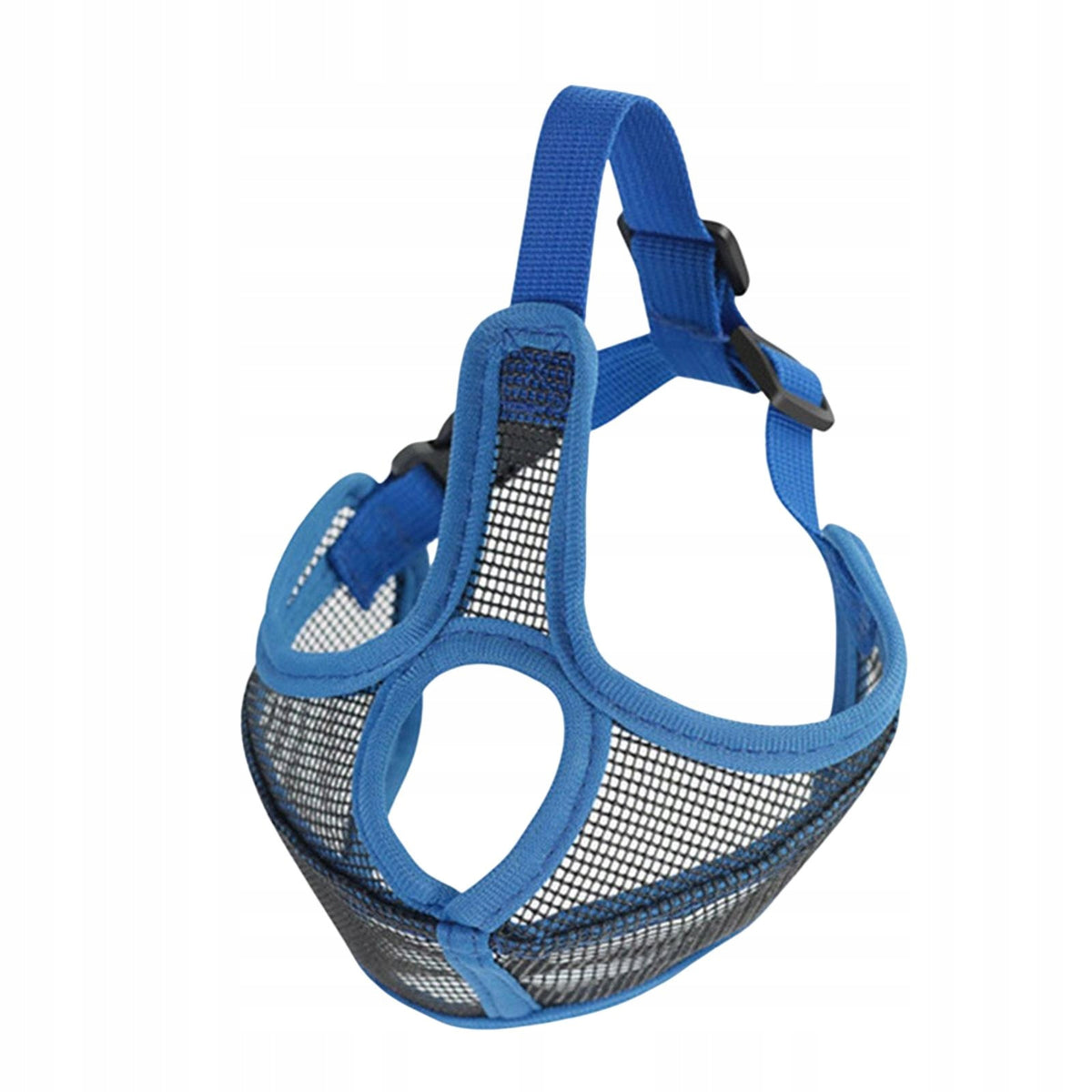 Short Snout muzzle Dog mask Adjustable Strap Protection Breathable Blue S Brand no brand
