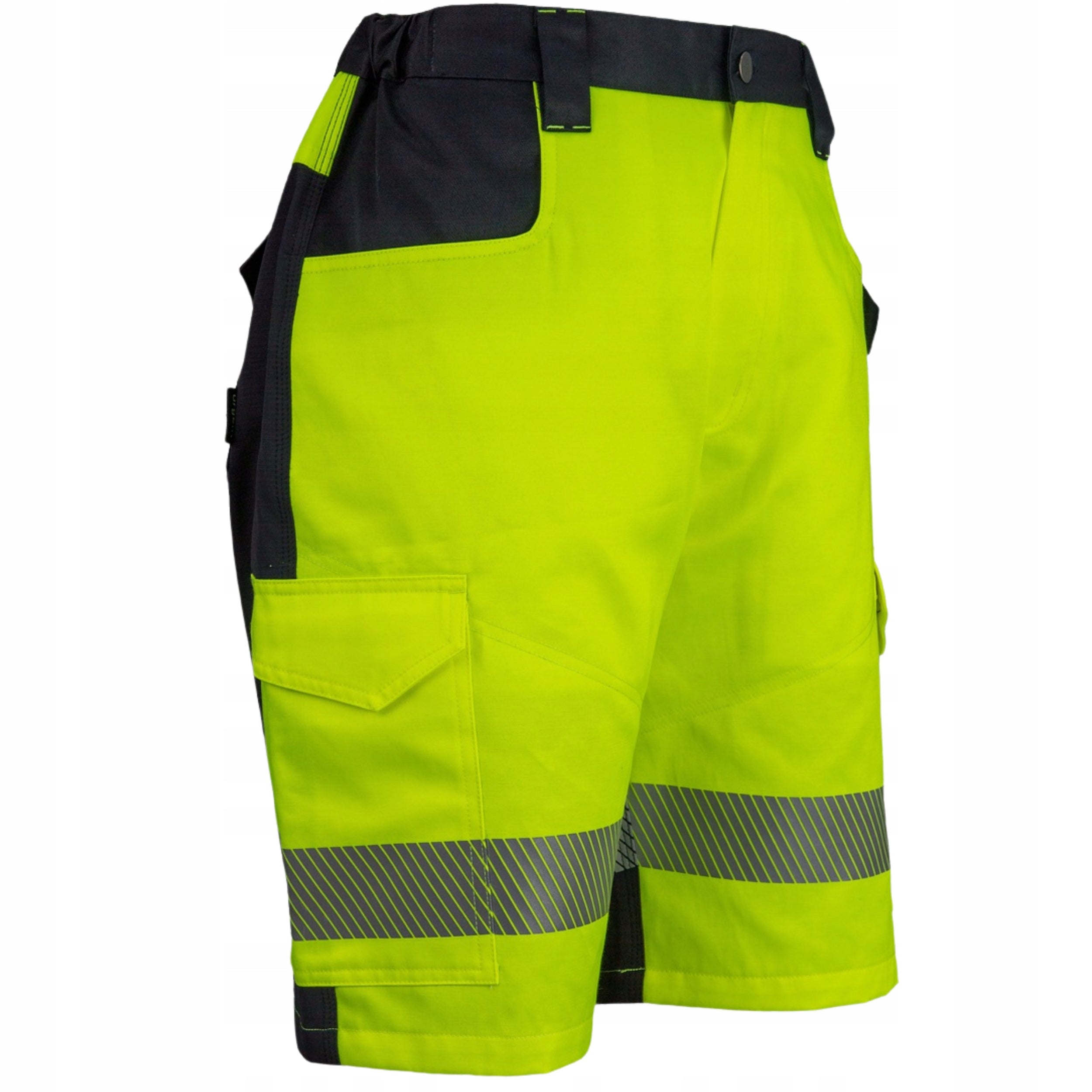 Short Work Shorts Men's Reflective Yellow Road Health and Safety Shorts Brand Specto