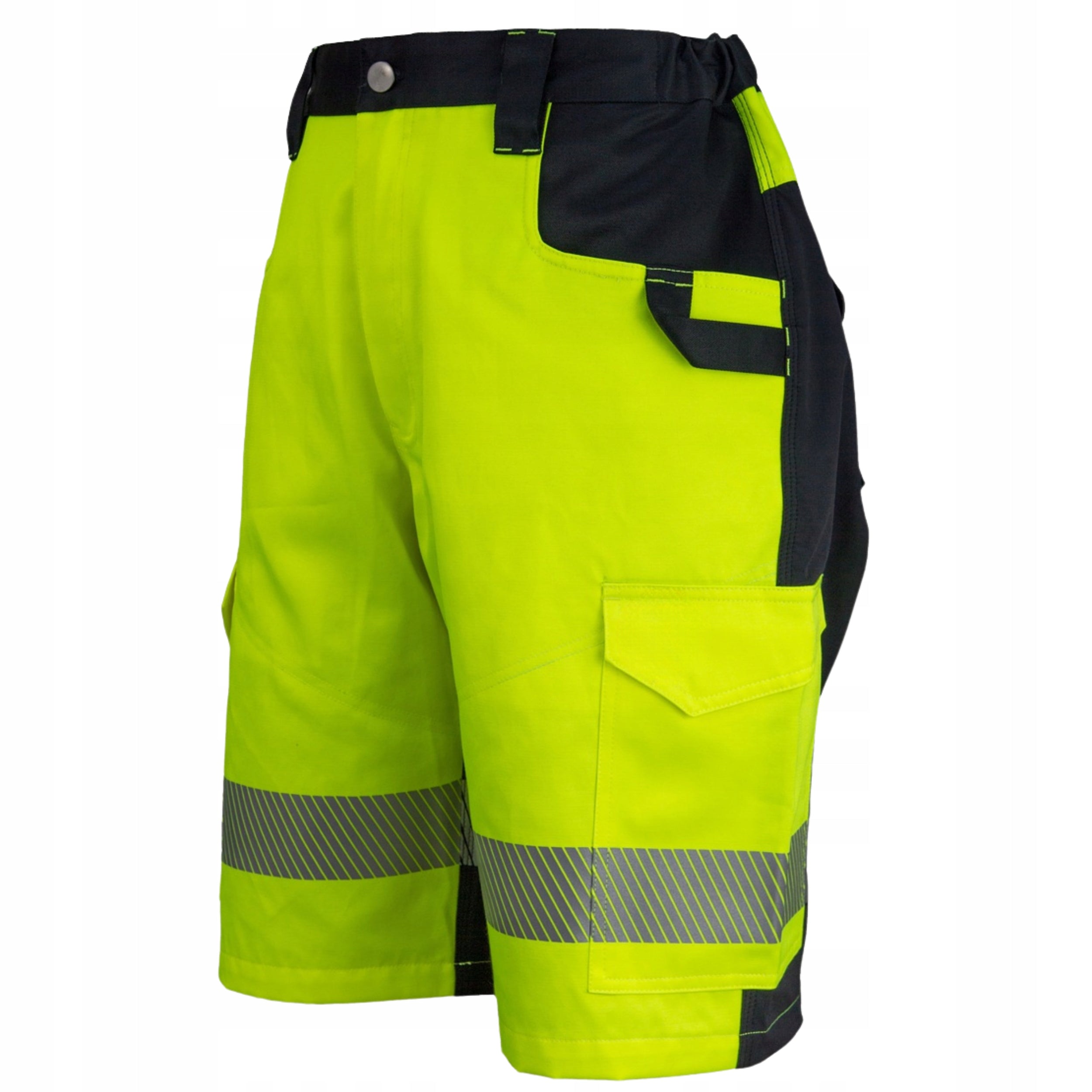 Short Work Shorts Men's Reflective Yellow Road Health and Safety Shorts Season summer