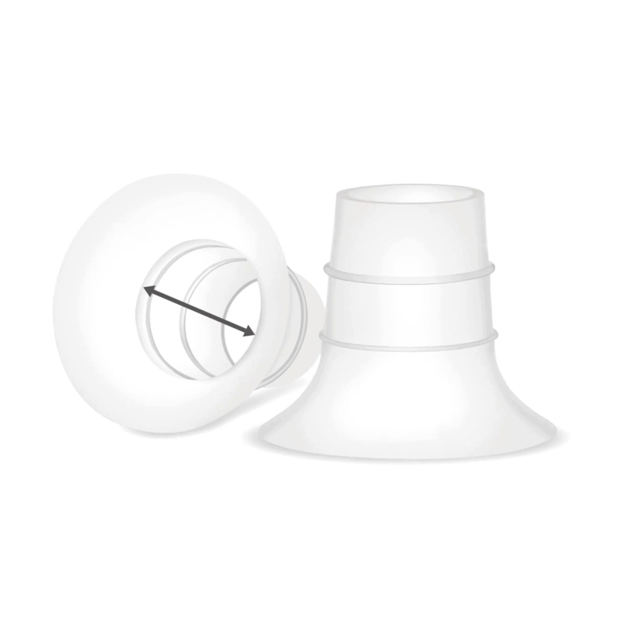 Short inserts, reducing funnel tunnel from 24 mm to size 17 mm