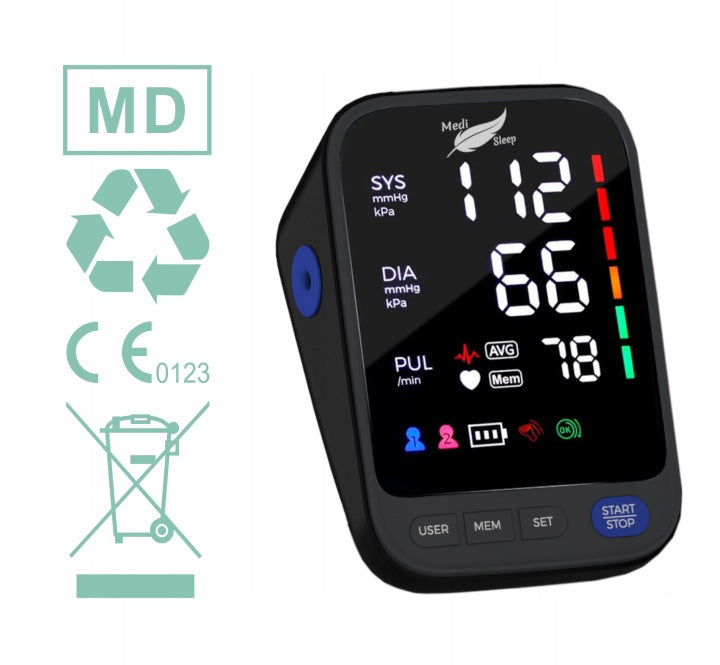 Shoulder BLOOD PRESSURE MONITOR PROFESSIONAL bluetooth AUTOMATIC camera Medical device no