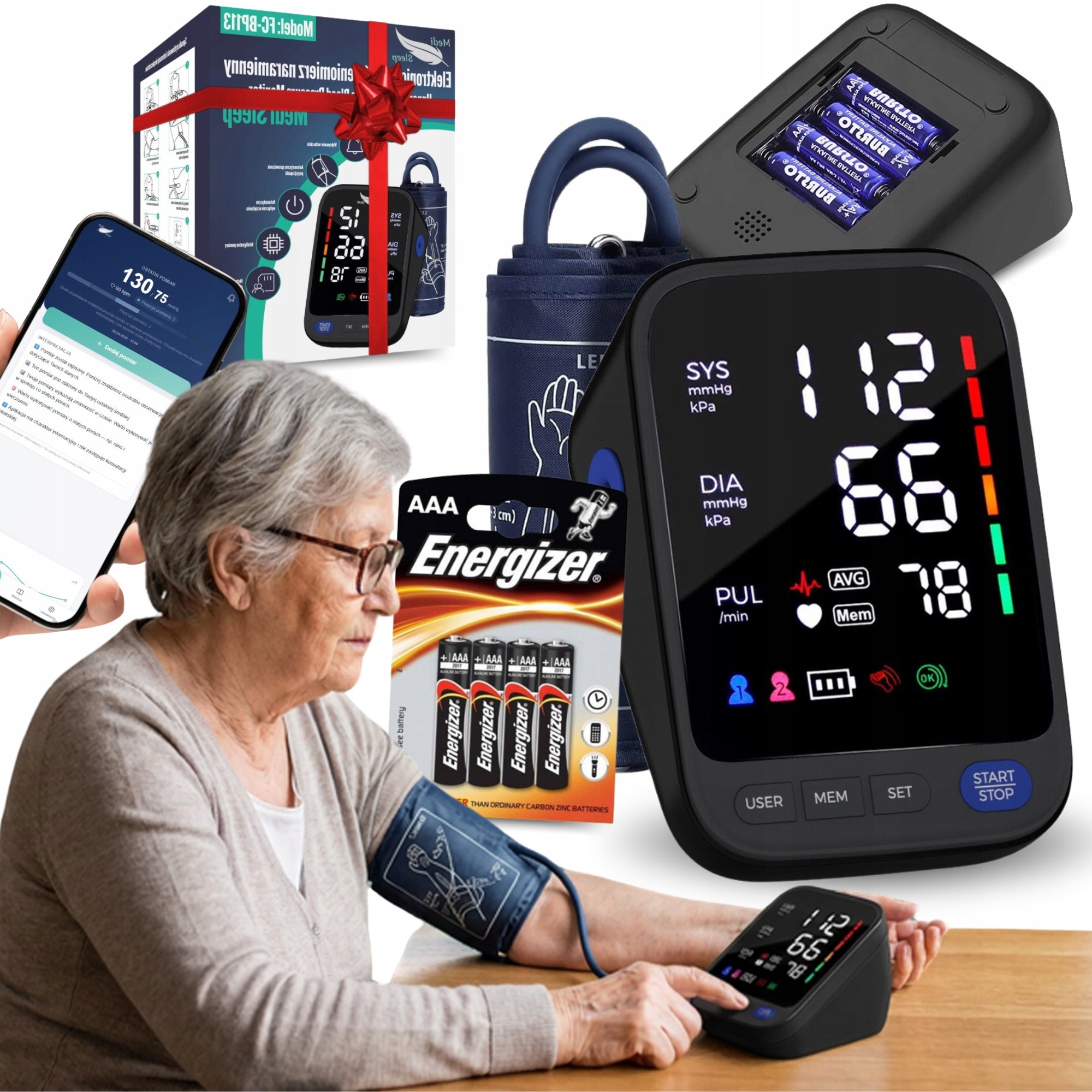 Shoulder BLOOD PRESSURE MONITOR PROFESSIONAL bluetooth AUTOMATIC camera