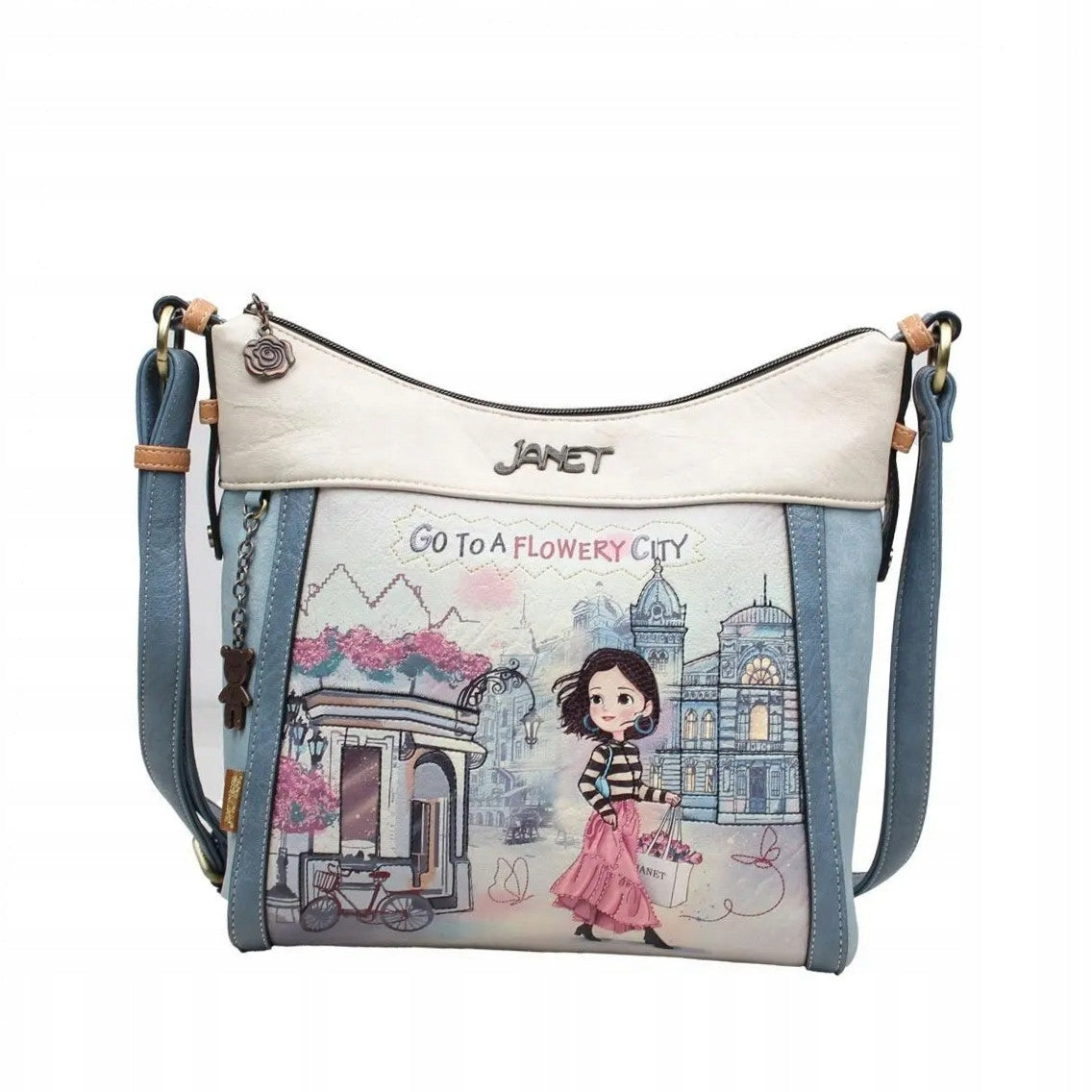 Shoulder Bag Flower City Janet Denese