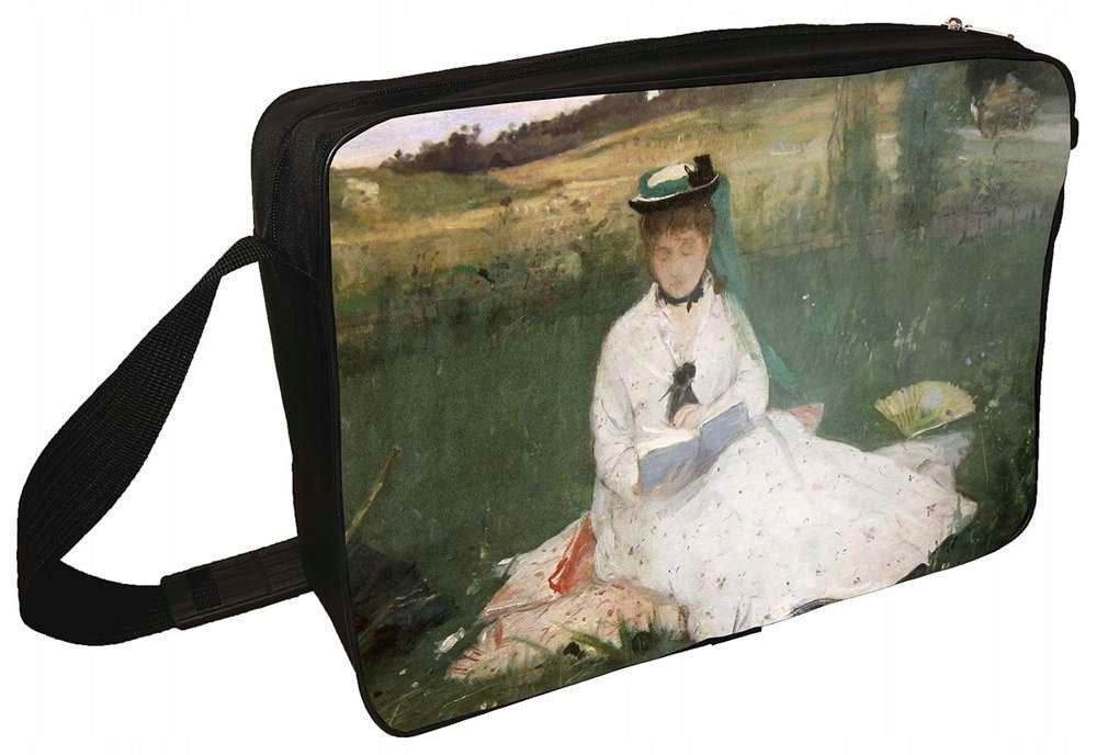 Shoulder Bag Reading (Portrait by Edma Morisot) by Berthe Morisot