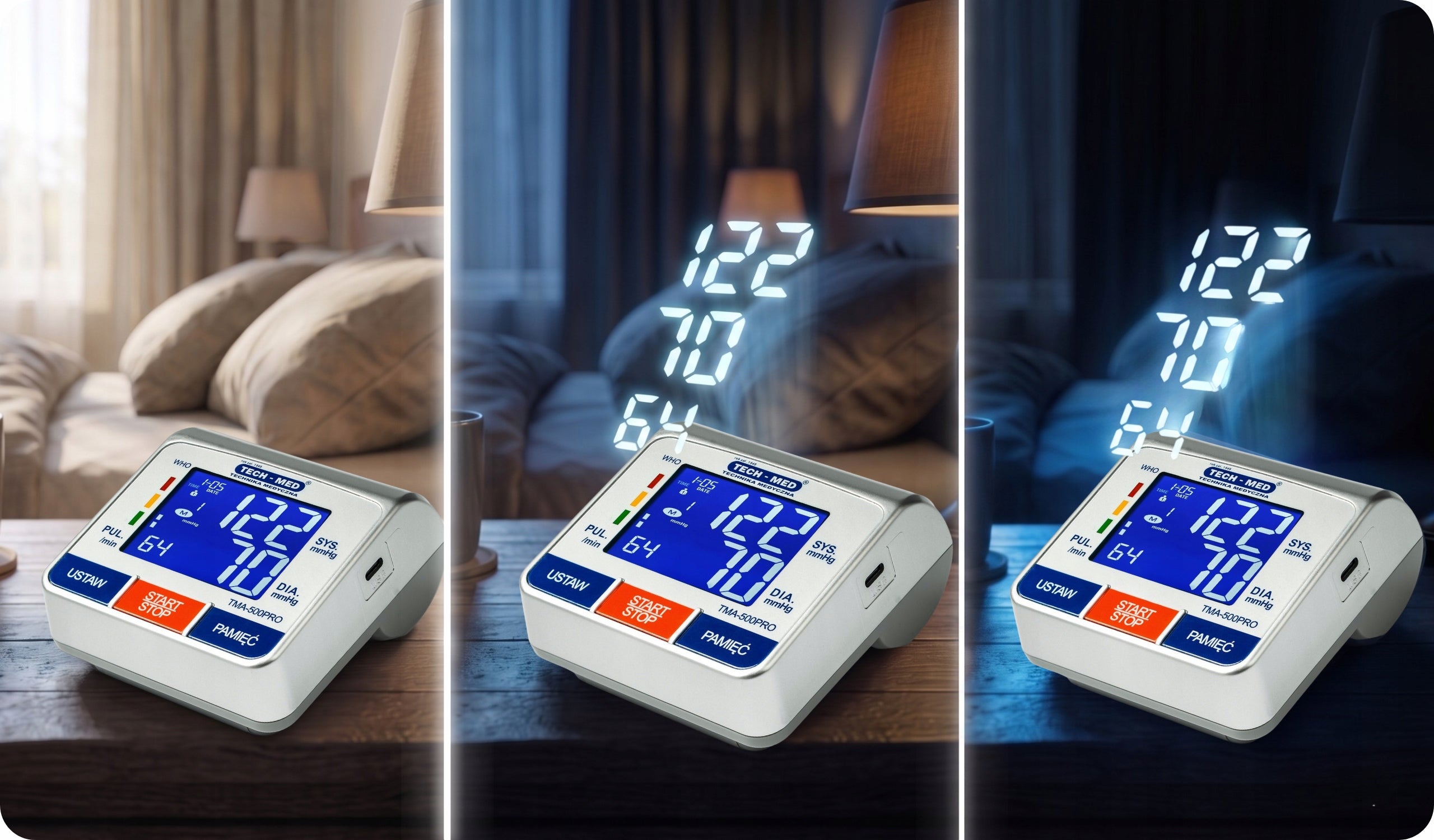 Shoulder Blood Pressure Monitor Electronic ARRHYTHMIA Cuff 22-42cm TMA500 PRO Packaging status original