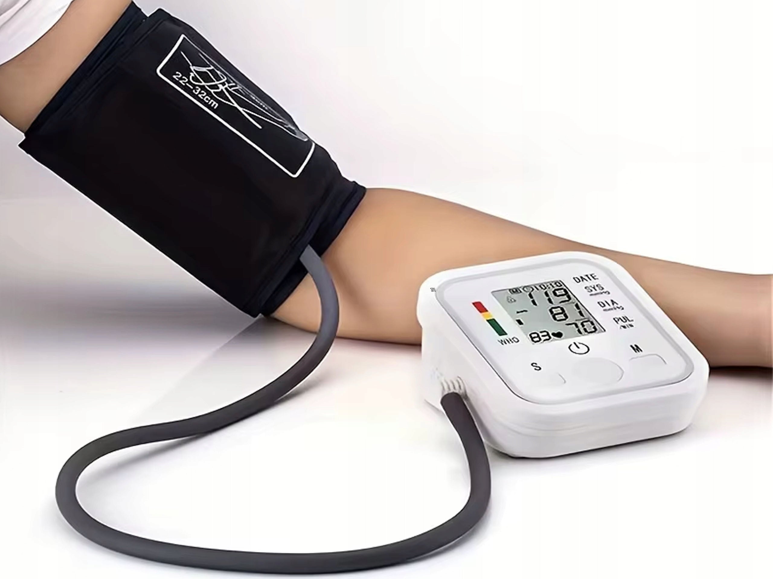 Shoulder Blood Pressure Monitor Electronic LCD Display Hand Memory Case Medical device no