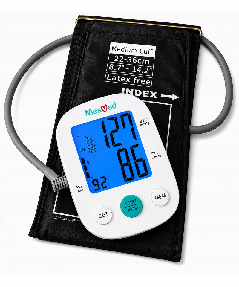 Shoulder Blood Pressure Monitor MesMed Preciso VOX Talking Arrhythmia 2 People LCD Medical device yes