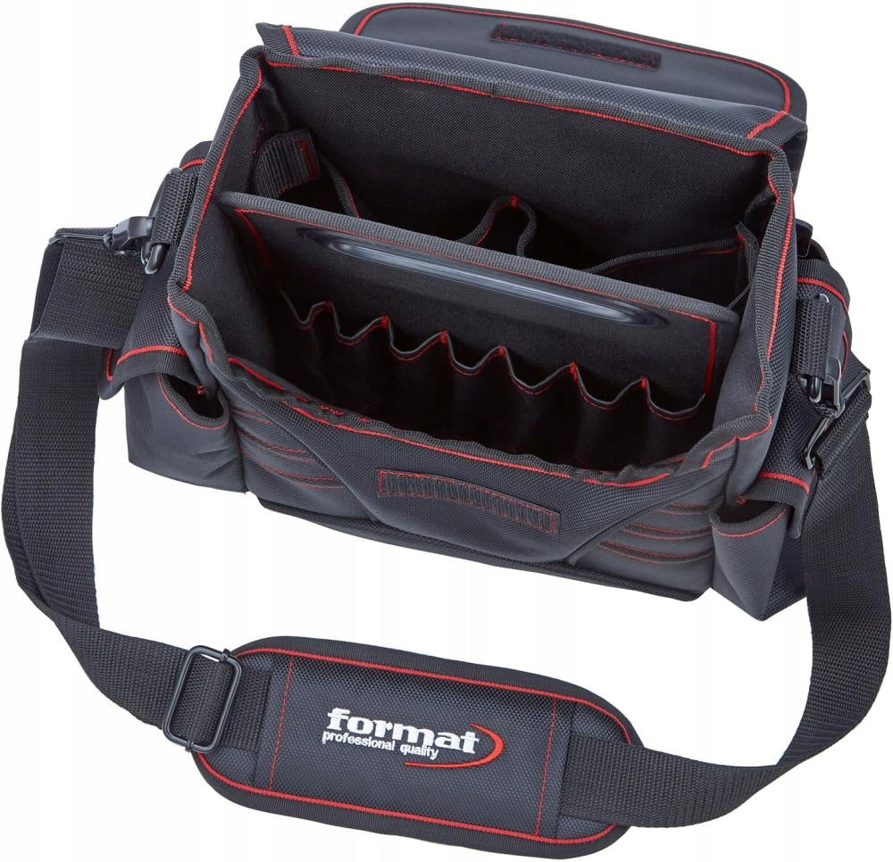 Shoulder assembly tool bag, waterproof black 6l. 200x300x100mm Weight 1.64 kg