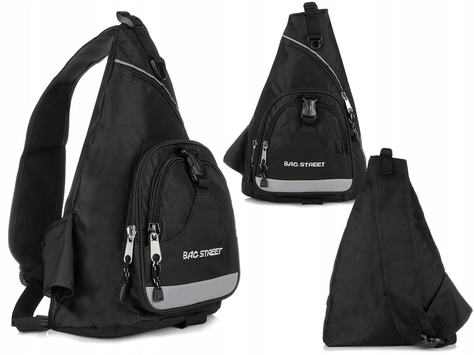 Shoulder backpack bike waterproof sports lightweight for one shoulder black