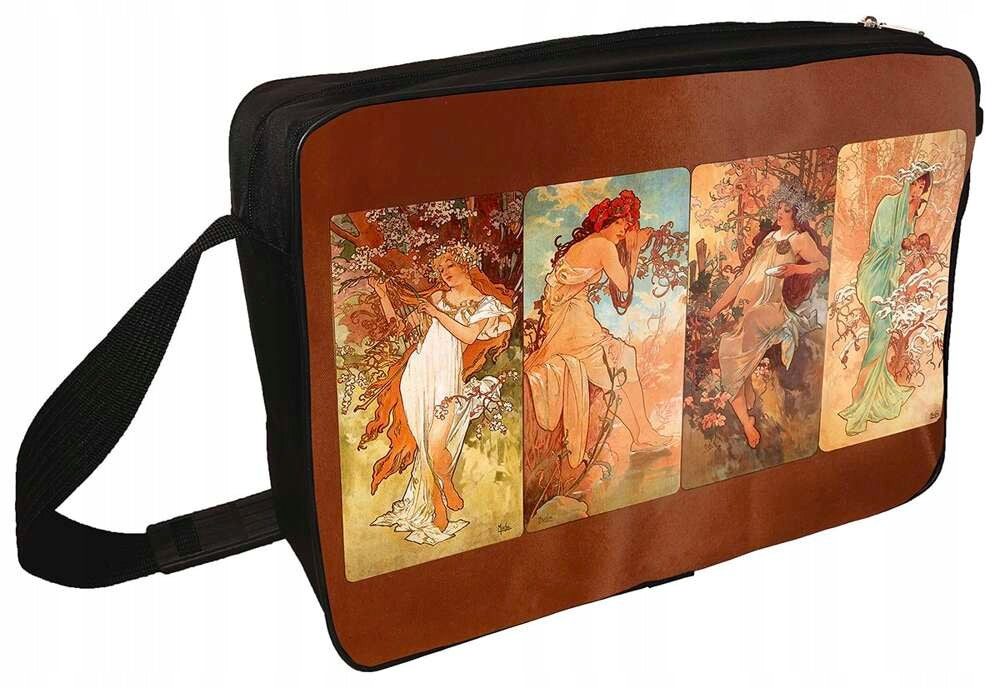 Shoulder bag 4 seasons Alfons Mucha