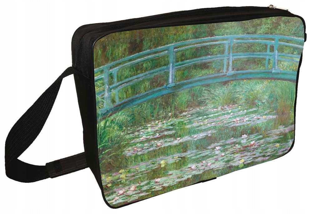 Shoulder bag Bridge over pond with water lilies Claude Monet