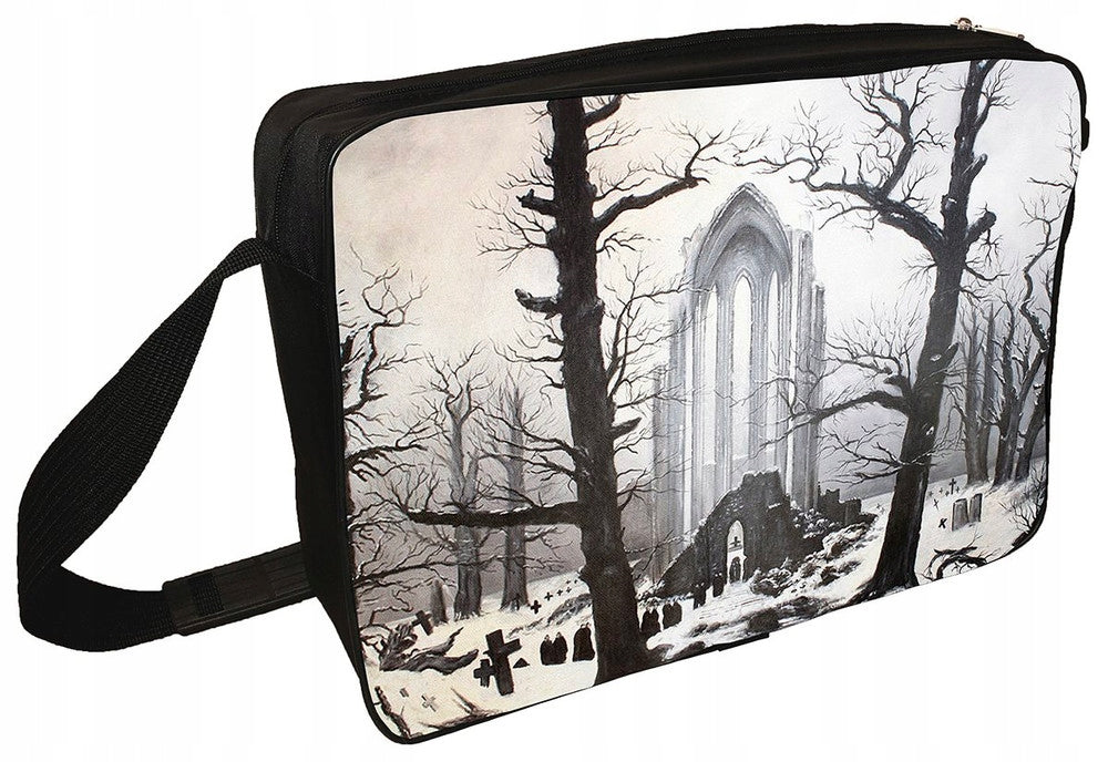 Shoulder bag Cemetery in the snow Caspar David Friedrich Packaging status original