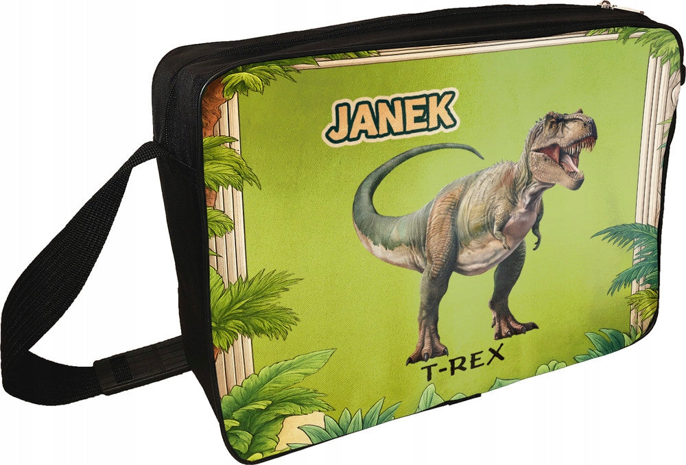 Shoulder bag Dinosaurs T-Rex + child's name