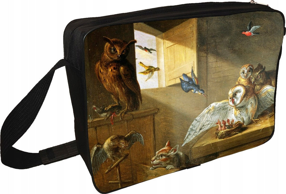 Shoulder bag Family of owls, other birds and cat Jan van Kessel (older) Packaging status original