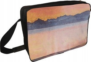 Shoulder bag Genfersee mit Mont-Blanc im Morgenrot Ferdinand Hodler