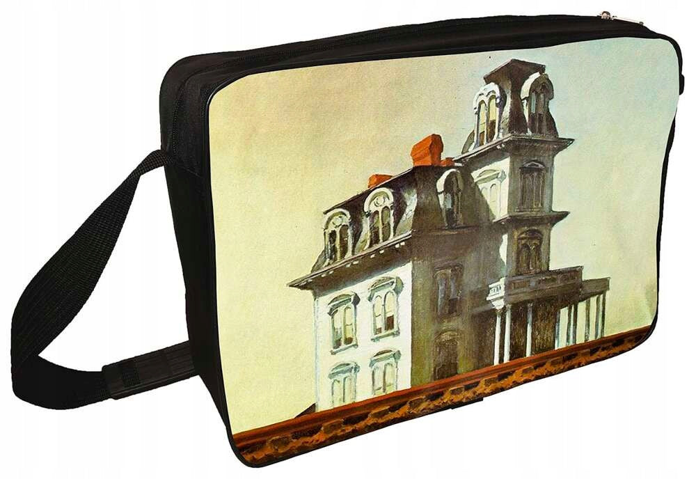 Shoulder bag House by the railway tracks Edward Hopper