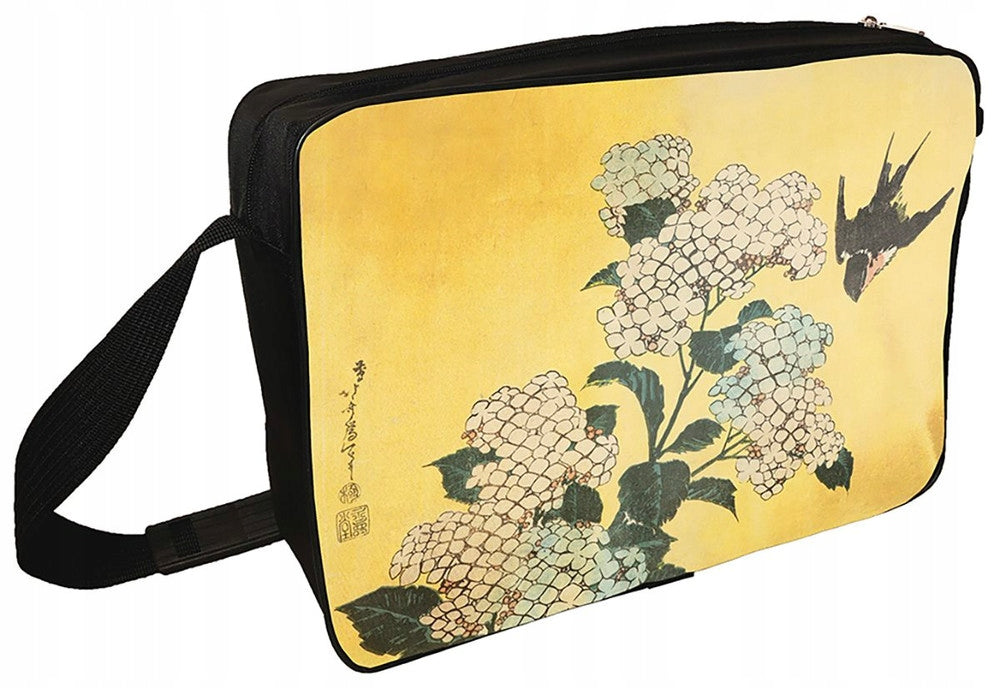 Shoulder bag Hydrangea and Swallow Katsushika Hokusai Packaging status original
