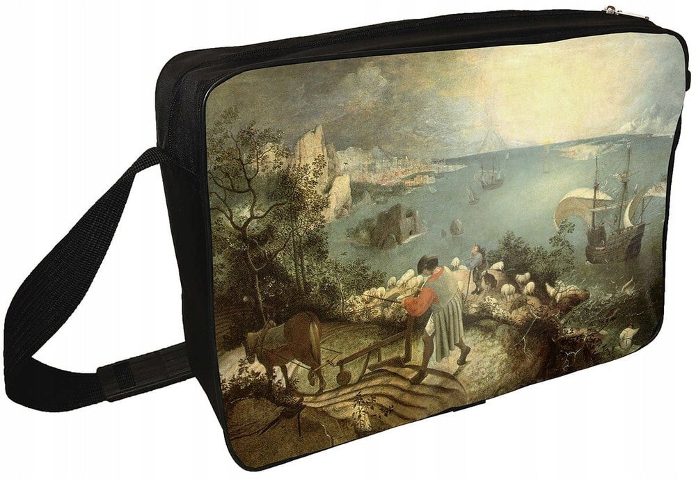 Shoulder bag Landscape with fall Icarus Pieter Bruegel elder Packaging status original