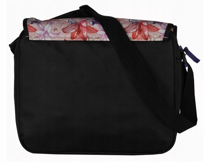 Shoulder bag PASO 16-5118E Orange plaid large compartment Manufacturer code 16-5118E