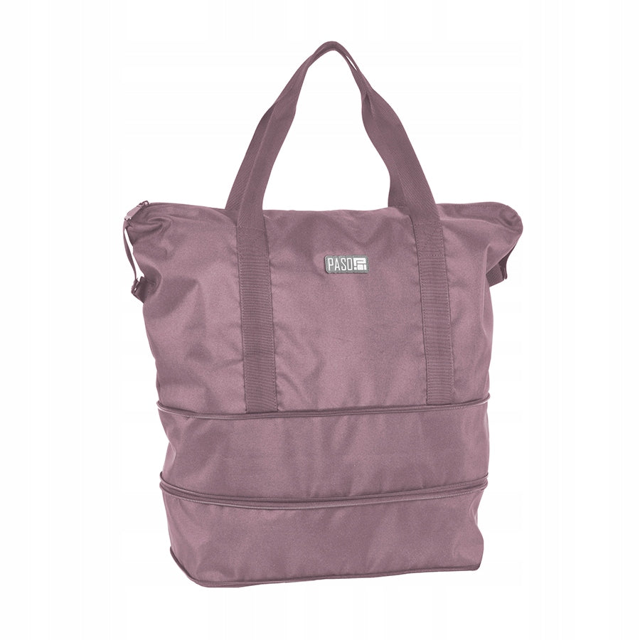 Shoulder bag Paso pink women's shopper with adjustable depth