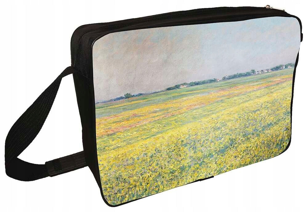 Shoulder bag Plain Gennevilliers, yellow fields Gustave Caillebotte
