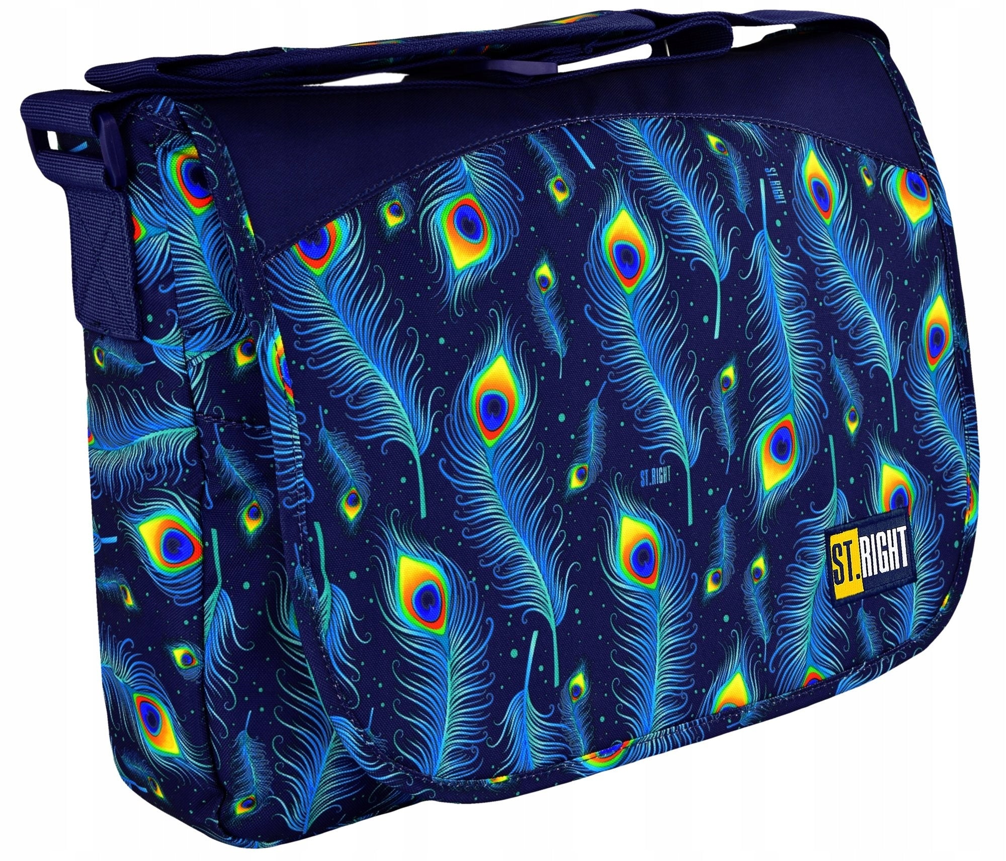 Shoulder bag ST.RIGHT Peacock feather