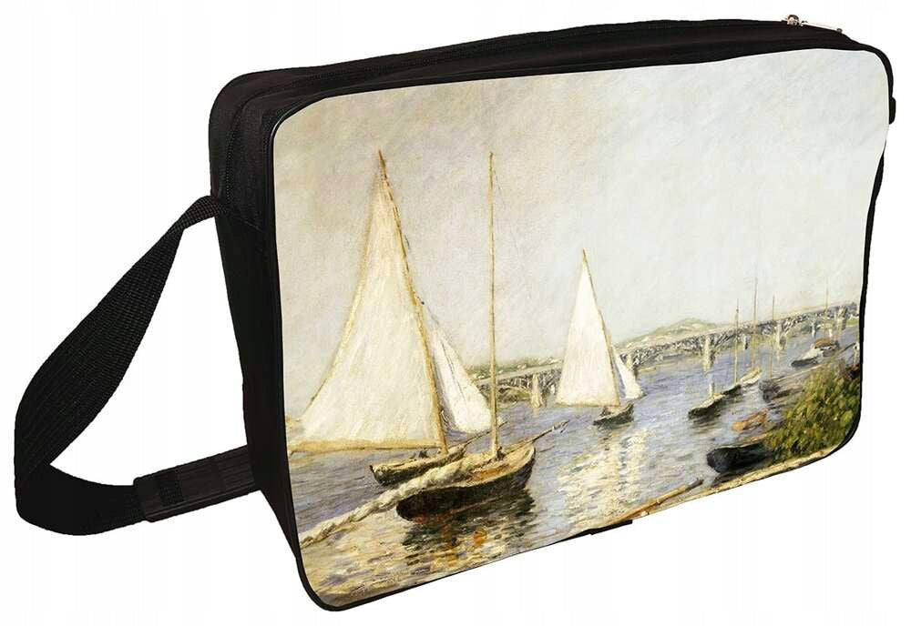 Shoulder bag Sailboats in Argenteuil Gustave Caillebotte