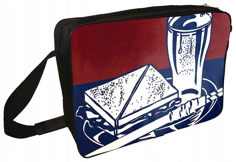 Shoulder bag Sandwich and soda Roy Lichtenstein